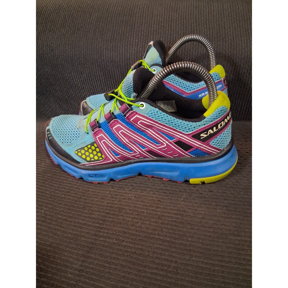 Salomon XR Mission Womens 6.5 Trail Running Shoes Blue Pink 327035 Sneakers